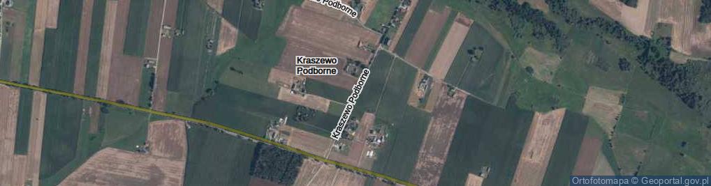 Zdjęcie satelitarne Kraszewo Podborne ul.